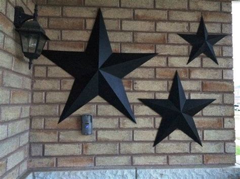 hobby lobby black metal stars to hang on houses outside|barn stars outside of house.